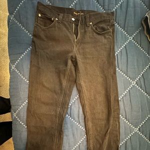 Nudie Jeans Gritty Jackson size 32 Black denim